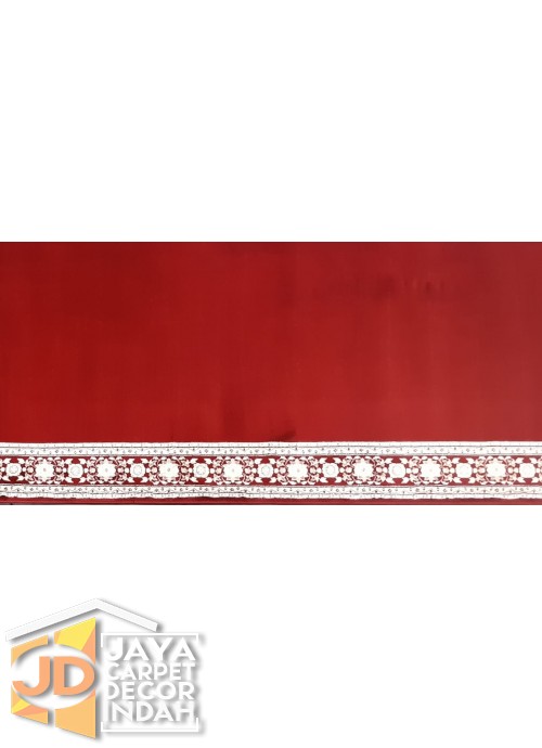 Karpet Sajadah Hekma Merah  Motif Polos 120x600, 120x1200, 120x1800, 120x2400, 120x3000